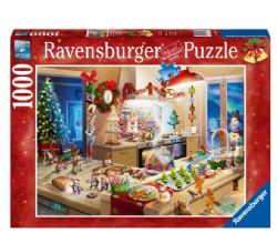 RAVENSBURGER CASSE-TÊTE 1000 PIÈCES - LES BONHOMMES EN PAIN D'ÉPICES #17563 (NOËL)